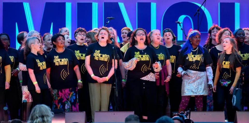 The Choir with No Name Birmingham performing at The Birmingham Festival 2023 photo cedit: Katja Ogrin